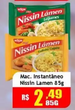 Supermercado Kibe Mac. Instantâneo Nissin Lamen oferta