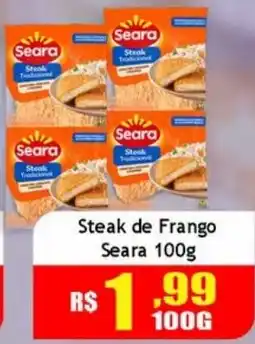 Supermercado Kibe Steak de frango seara oferta