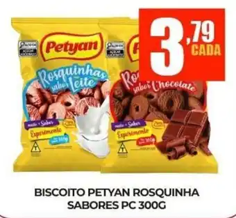 Biscoito petyan rosquinha sabores pc