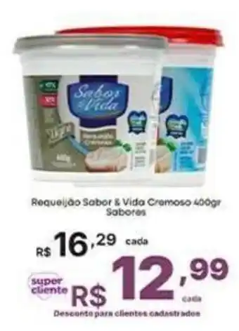 Requeijão sabor & vida cremoso sabores