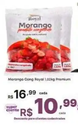 Super Lagoa Morango produto congelado oferta