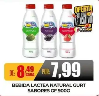 Bebida lactea natural gurt sabores gf