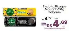 Super Lagoa Biscoito Piraque Maltado 132g Sabores oferta