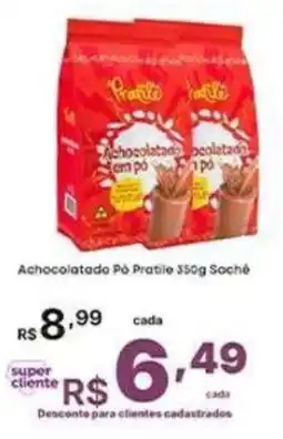 Super Lagoa Achocolatado Pó Pratilé oferta