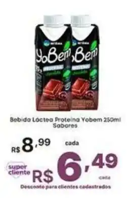 Super Lagoa Bebida Láctea Proteína Yobem Sabores oferta