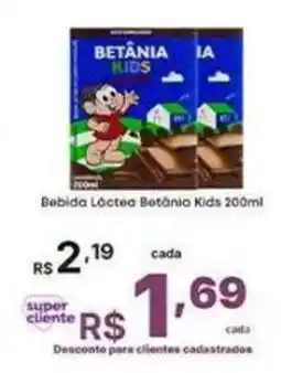 Super Lagoa Bebida Láctea Betânia Kids oferta