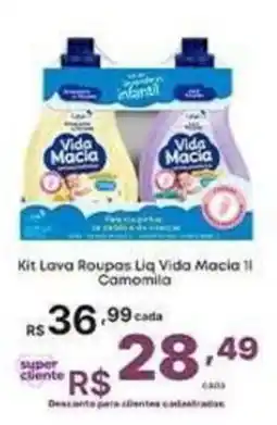 Super Lagoa Kit Lava Roupas Liq Vida Macia Il Camomila oferta
