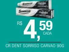 DB Supermercados Creme dental sorriso carvão 90g oferta