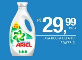 DB Supermercados Lava roupa liquido ariel power 2l oferta