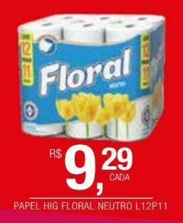 DB Supermercados Papel higiênico floral oferta