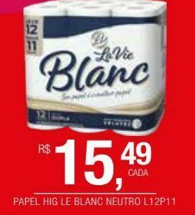 DB Supermercados Papel higiênico la vie blanc oferta