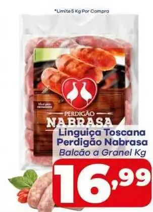 Barracão Supermercado Linguiça Toscana Perdigão Nabrasa Balcão A Granel 1kg oferta