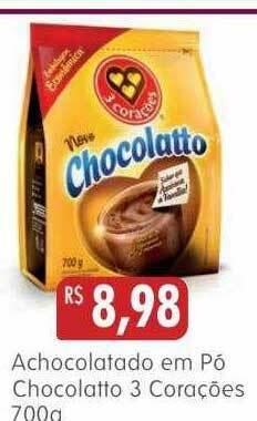 Epa Achocolatado Em Pó Chocolatto 3 Corações oferta
