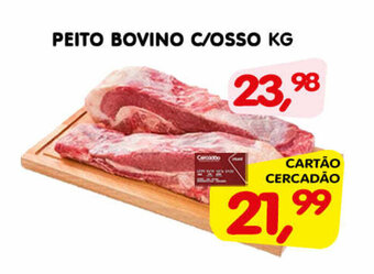 Cercadão Peito Bovino c/ Osso 1kg oferta
