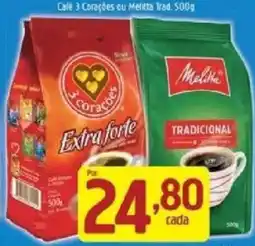 Supermercados Guanabara Café 3 corações ou melitta tradicional oferta
