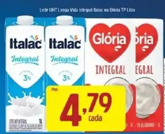 Supermercados Guanabara Leite uht longa vida integral italac ou glória tp litro oferta