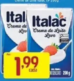 Supermercados Guanabara Creme de Leite Italic oferta