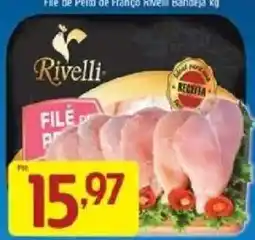 Supermercados Guanabara Filé de peito de frango rivelli bandeja kg oferta