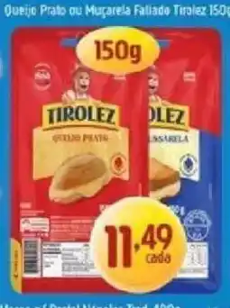 Supermercados Guanabara Queijo Prato ou Muçarela Fatiado Tirolez oferta