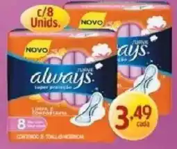 Supermercados Guanabara Always super proteção oferta