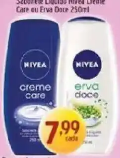 Supermercados Guanabara Sabonete Líquido Nivea Creme Care ou Erva Doce oferta