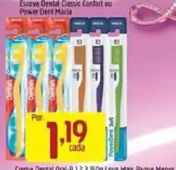 Supermercados Guanabara Escova Dental Classic Confort ou Power Dent Macia oferta