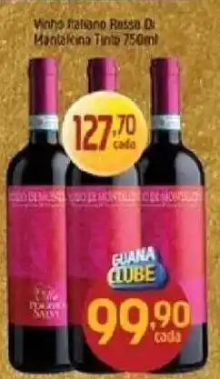 Supermercados Guanabara Vinho italiano rosso di montalcino tinto oferta
