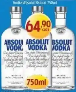 Supermercados Guanabara Absolut vodka oferta