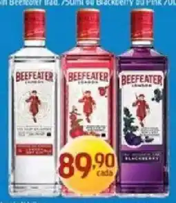 Supermercados Guanabara Beefeater Trad. 750ml ou Blackberry ou Pink 700ml oferta