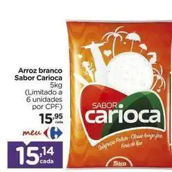 Carrefour Sabor sul - arroz branco sabor carioca oferta