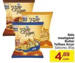 Carrefour Arcor - bala mastigável butter toffees oferta