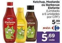 Carrefour Elefante - ketchup, mostarda ou barbecue oferta