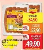 Atacadão Sadia - linguiça calabresa oferta