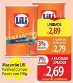 Atacadão Lili - macarrão oferta