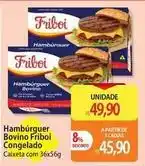Atacadão Friboi - hambúrguer bovino congelado oferta