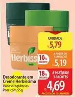 Atacadão Herbissimo - desodorante em creme oferta