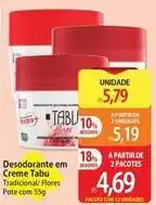 Atacadão Tabu - desodorante em creme oferta