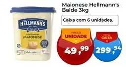 Tonin Superatacado Hellmann's - maionese balde 3kg oferta