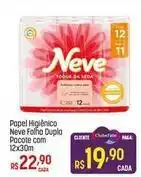 Muffato Neve - papel higiênico folha dupla pacote com 12x30m oferta