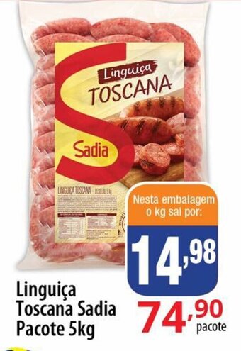 Akki Atacadista Linguica Toscana Sadia Pacote 1kg oferta