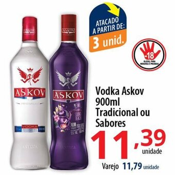 Akki Atacadista Vodka Askov 900ml Tradicional Ou Sabores oferta