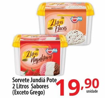 Akki Atacadista Sorvete Jundia Pote 2L sabores oferta