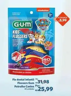 Sam's Club Gum - fio dental infantil flossers oferta