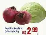 Repolho verde ou beterraba