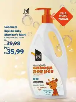 Sam's Club Vale - sabonete liquido baby oferta