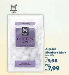 Sam's Club Cotton - algodão oferta