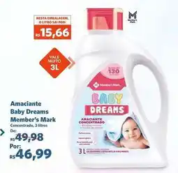 Sam's Club Vale - amaciante baby dreams oferta