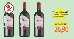 Atacadão Vinho chileno g7 oferta