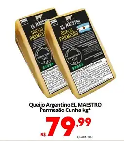 Althoff Supermercados Queijo Argentino El Maestro Parmesão Cunha oferta