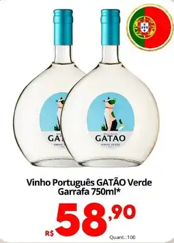 Althoff Supermercados Vinho Português GATÃO Verde oferta